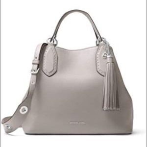 **Rare** Michael kor Brooklyn bag in grey pebble